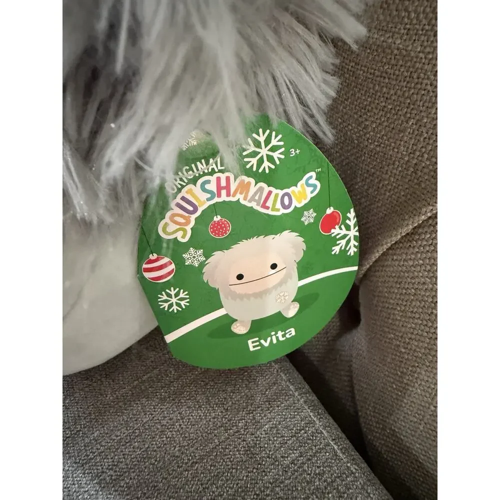 Squishmallows Evita Winter Bigfoot‎ Plush Snowflake Holiday